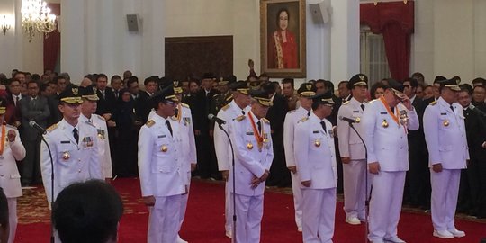 Presiden lantik 7 Gubernur-Wakil Gubernur hasil pilkada serentak