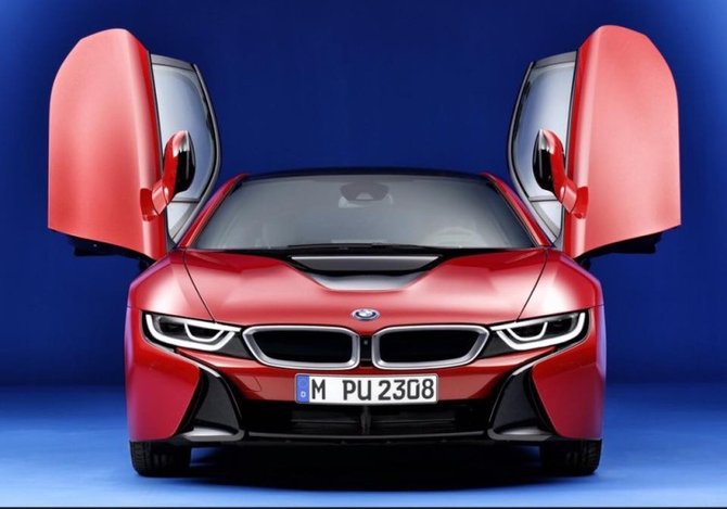 bmw i8 red edition