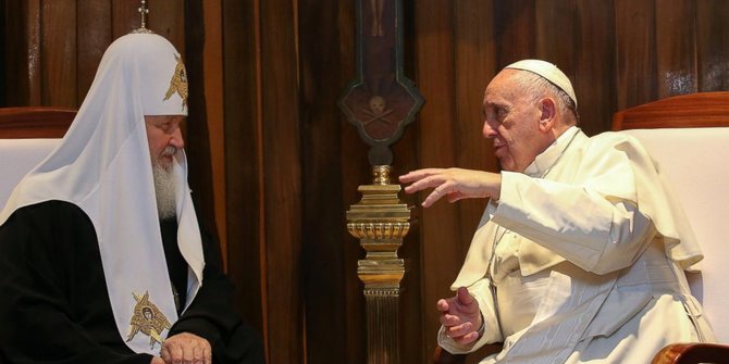 Seribu tahun tak tegur sapa, Paus & Patriak Ortodoks bertemu di Kuba