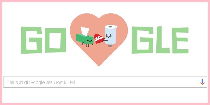 google doodle hari valentine