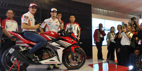 Gaya Marquez dan Pedrosa bersama All New Honda CBR150R di Sentul