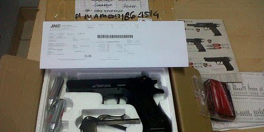 Pelantikan 6 kepala daerah, polisi tangkap penyusup bawa airsoft gun