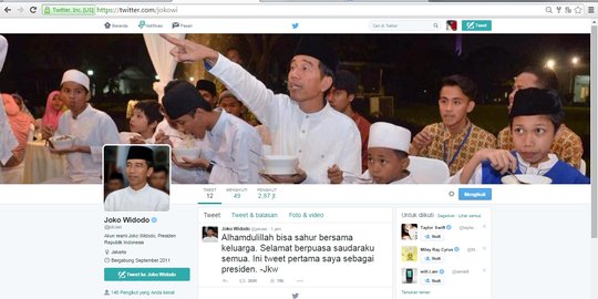 Jokowi jadi bertandang ke kantor Twitter