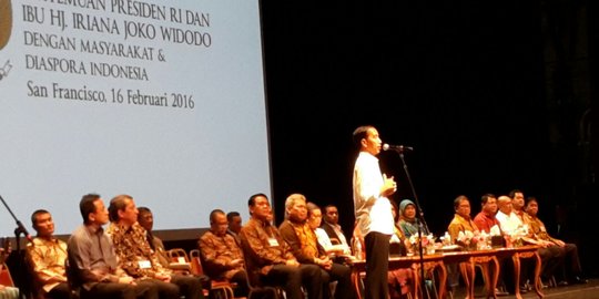 Tiba di San Francisco, Presiden Jokowi bertemu diaspora Indonesia