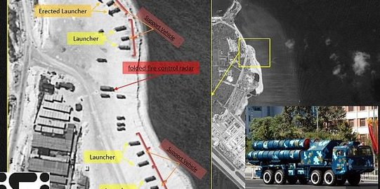 China sudah siapkan alat tempur di pulau buatan Laut China Selatan