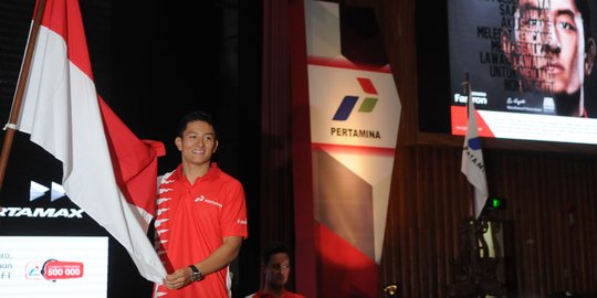 Resmi membalap di F1, Rio Haryanto kibarkan bendera Merah Putih