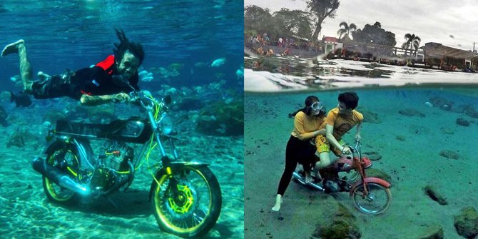 Warga Klaten gandrung foto  foto  bareng motor kesayangan di  