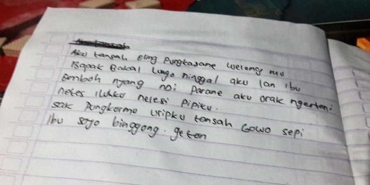 karena kecewa dengan orangtua rev1