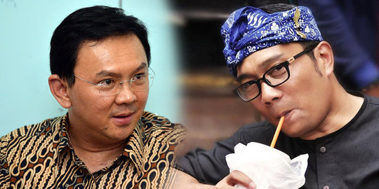 Ahok ke Ridwan Kamil: Kalau elu maju, gue nyaris kalah sama lu