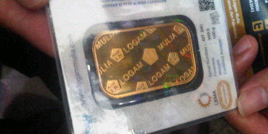 Akhir pekan, harga emas Antam naik Rp 4.000 jadi Rp 571.000 per gram