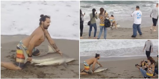 dari laut untuk selfie pria ini dihujat netizen rev1