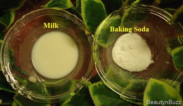 ilustrasi baking soda dan susu