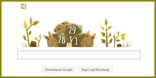 Cerita unik di balik Google Doodle tahun kabisat hari ini