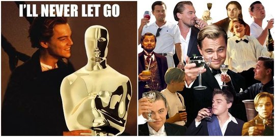 Meme kocak Leonardo DiCaprio akhirnya menang Oscar kuasai internet