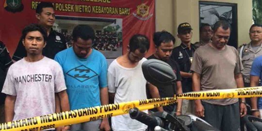 Rampas dan gadai motor, 6 'mata elang' diringkus polisi