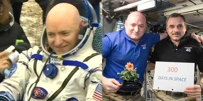 Astronot pemecah rekor 340 hari di luar angkasa tiba di Bumi