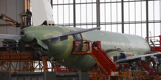 Intip perakitan Airbus A320 Family di China