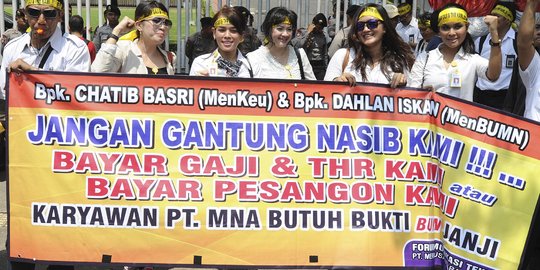 Pegawai Merpati: BUMN lakukan kebohongan publik soal pesangon