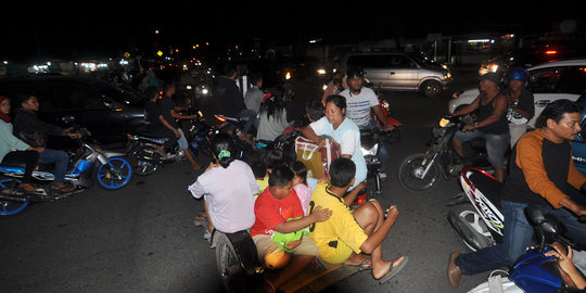 Begini suasana kepanikan warga Padang saat diguncang gempa