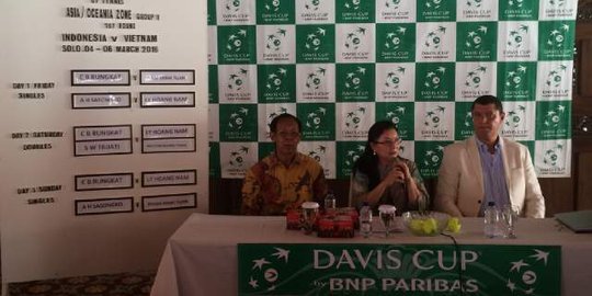 Pembukaan Davis Cup, Indonesia yakin tumbangkan Vietnam