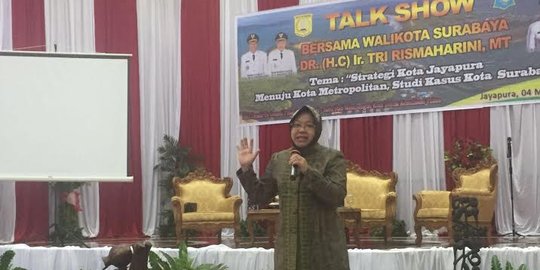 Di Jayapura, Risma berbagi pengalaman kelola Surabaya