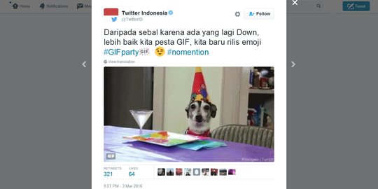 Path gangguan, Twitter Indonesia sindir pakai GIF