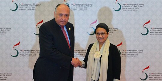 Menteri Retno dan Menlu Mesir gelar pertemuan di sela KTT OKI