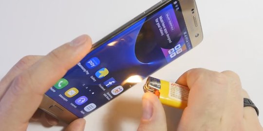 [Video] Tega? Lihat Samsung Galaxy S7 dibakar dan disilet