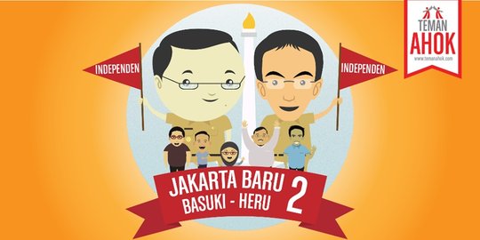 TemanAhok deklarasikan pasangan Ahok-Heru maju di Pilgub DKI 2017