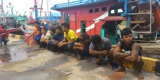 Curi ikan di Selat Malaka, 9 warga Myanmar & 2 Malaysia diciduk KKP