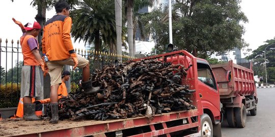 Polisi dalami limbah kabel di Jl Merdeka Selatan curian dari PLN