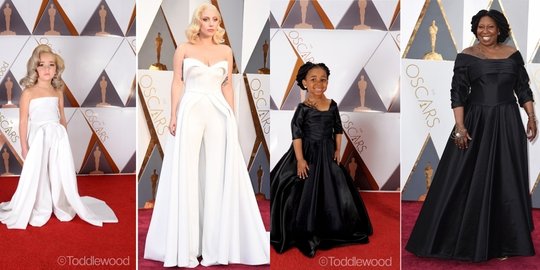 Fotografer reka ulang red carpet Oscars dengan model anak-anak