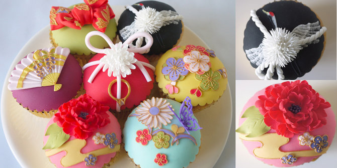 cupcake karya sugar artist akina matsuhira