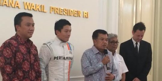 JK terima Rio Haryanto di Istana Wapres