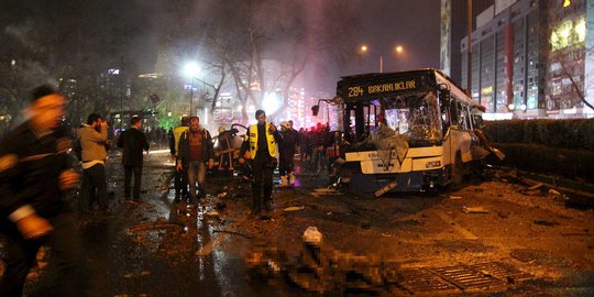 Polisi Turki tahan empat orang diduga terlibat bom mobil Ankara