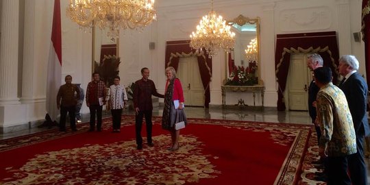 Presiden Jokowi terima kunjungan Putri Belgia di Istana