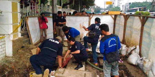 Rekonstruksi pencurian kabel, air gorong-gorong depan ESDM disedot