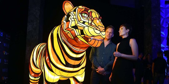 Keindahan harimau Sumatera raksasa jadi ikon festival Vivid Sydney
