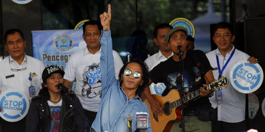 Aksi Slank konser di BNN