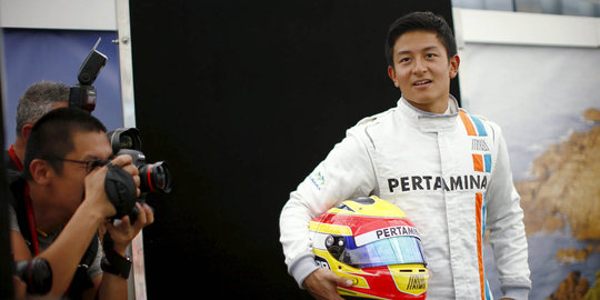 Gaya Rio Haryanto jalani pemotretan jelang seri perdana F1