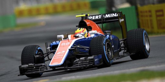 Aksi Rio Haryanto unjuk kebolehan di latihan pertama GP Australia