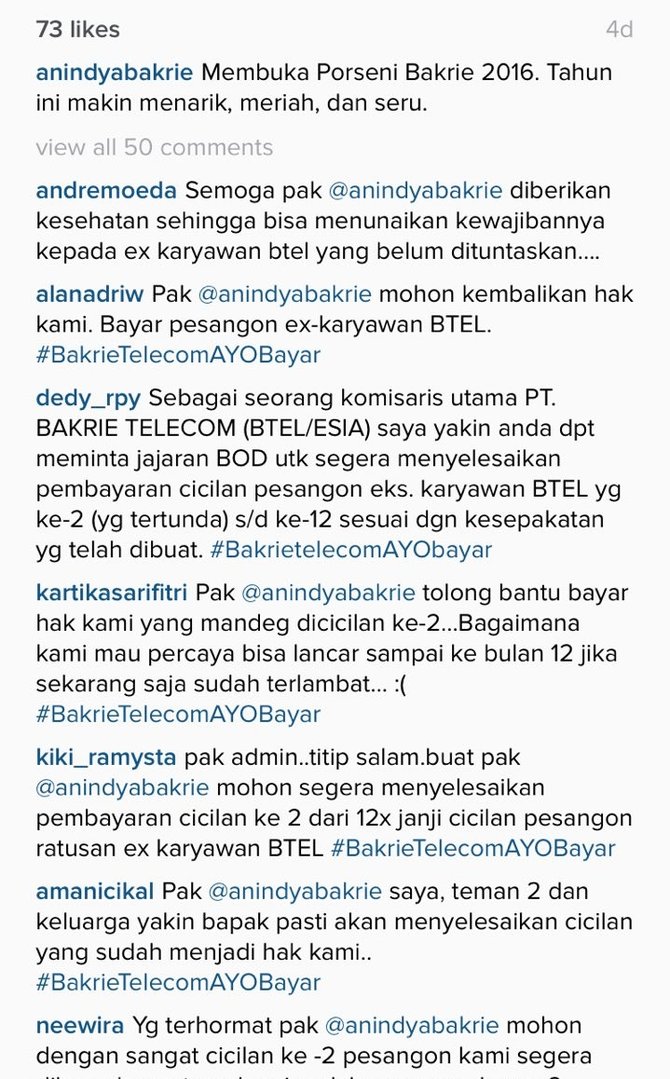 jeritan mantan karyawan bakrie telecom