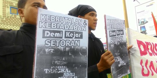 Mahasiswa di Aceh demo desak pembubaran Densus 88