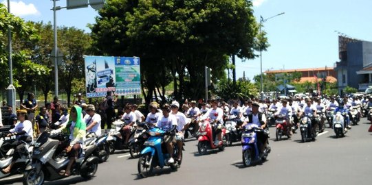 Demo tolak reklamasi, ratusan warga blokade jalan By Pass Ngurah Rai