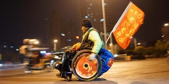 Kehilangan kaki, pemuda ini wujudkan mimpi keliling China