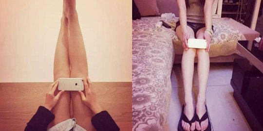 Setelah A4 waist, sekarang iPhone6 legs viral di China