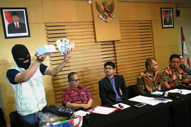 barang bukti hasil ott kpk