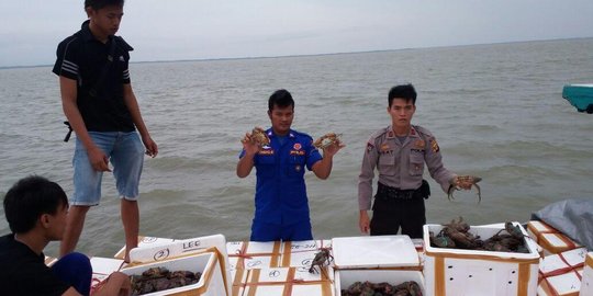 Polair Tarakan gagalkan penyelundupan 2 ton kepiting ke Malaysia