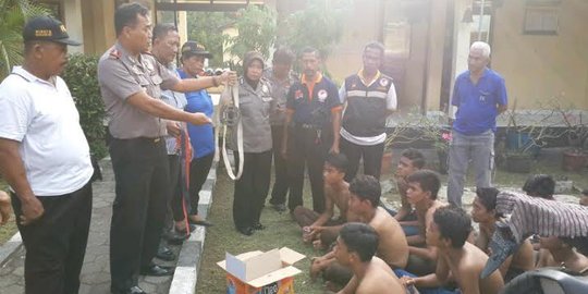 Bawa gir motor, belasan pelajar ditangkap saat mau doa bersama UN