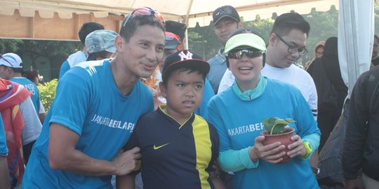 Lewat olah raga lari, Sandiaga Uno ajak warga Jakarta bangkit